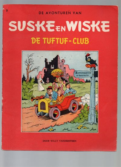 Suske en Wiske - ongekleurt - de Tuftuf-Club - NL - Nr - Cover 5 - Willy Vandersteen.