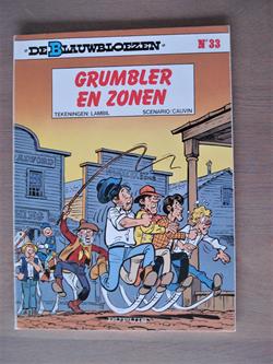 De blauwbloezen - 33 - Grumbler en zonen - 1ste druk - 2011 - Mét ingekleefde folder - Lambil/Cauvin - Dupuis