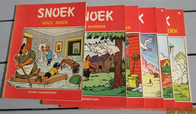 Snoek 3de reeks - Nrs. 2 t/m 7 - Willy Vandersteen - sc - 1e druk 1966 - 1969