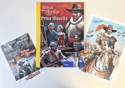 Willem van Oranje - Deel 3 - Prins Maurits - hardcover luxe met linnen rug- gelimiteerde oplage - Ex libris +prent (Gesigneerd) met dédicace - 2026