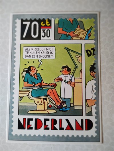 Joost Swarte - 4 ontwerpen voor een serie kinderpostzegels - 1984