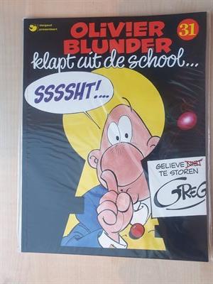 Olivier Blunder - klapt uit de school - SC - 1e druk - 1986