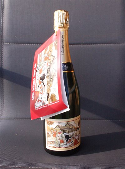 Suske en Wiske -Fles Champagne- Station Heide- 2021