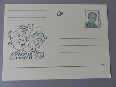 Stam en Pilou - briefkaart - 2000