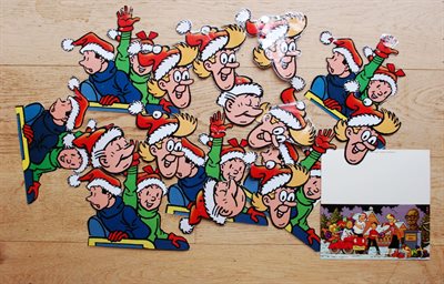 Suske en Wiske-Kersthangers en kerstkaart