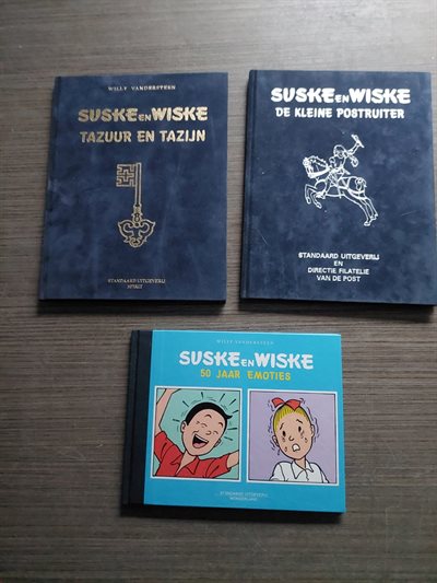 Suske en Wiske - 3 x hc luxe - Tazuur en tazijn - Luxe HC + De kleine postruiter - Luxe HC + 50 jaar emoties - oblong HC