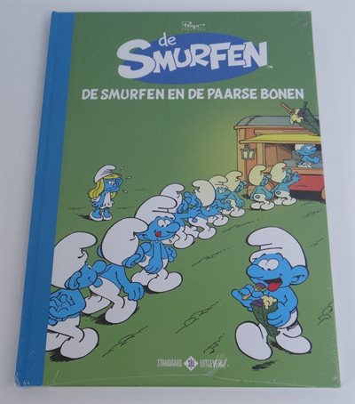 De Smurfen - De Smurfen en de paarse bonen - Luxe hardcover met linnen rug en ex-libris - (2017)