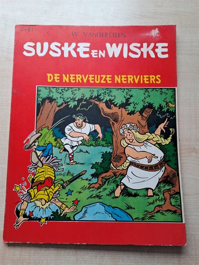 Suske en Wiske - de Nerveuze Nerviers - 1966 - herdruk - tweekleuren reeks