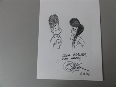 Dirk Stallaert - Tekening van Petoetje en Petatje - 1997