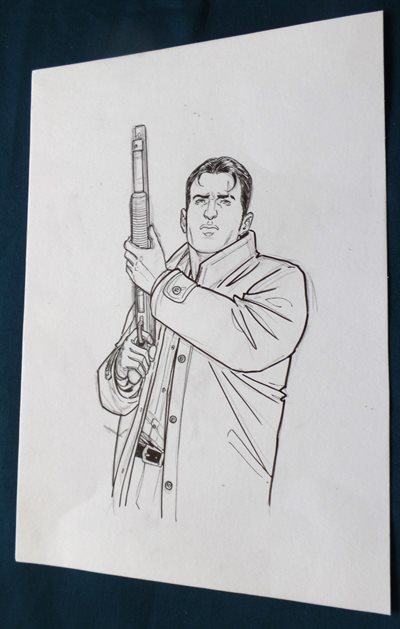 Thomas Legrain - oa Sisco, MX22, The Regiment - tekening op los blad