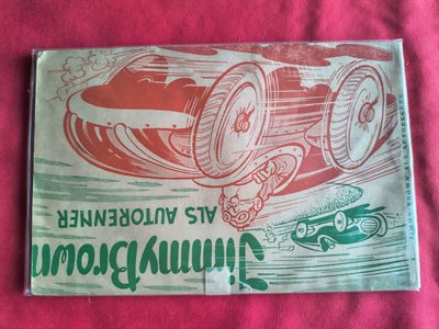 Jimmy Brown - Nr 4 -Jimmy Brown als autorenner - eerste herdruk - 1960