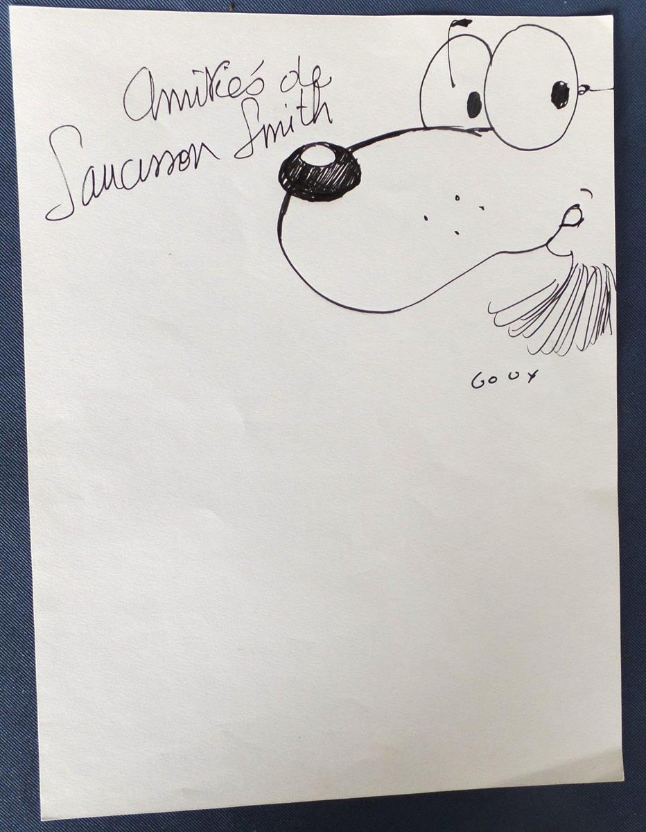 Christian Goux - originele tekening o.a. Saucisson Smith
