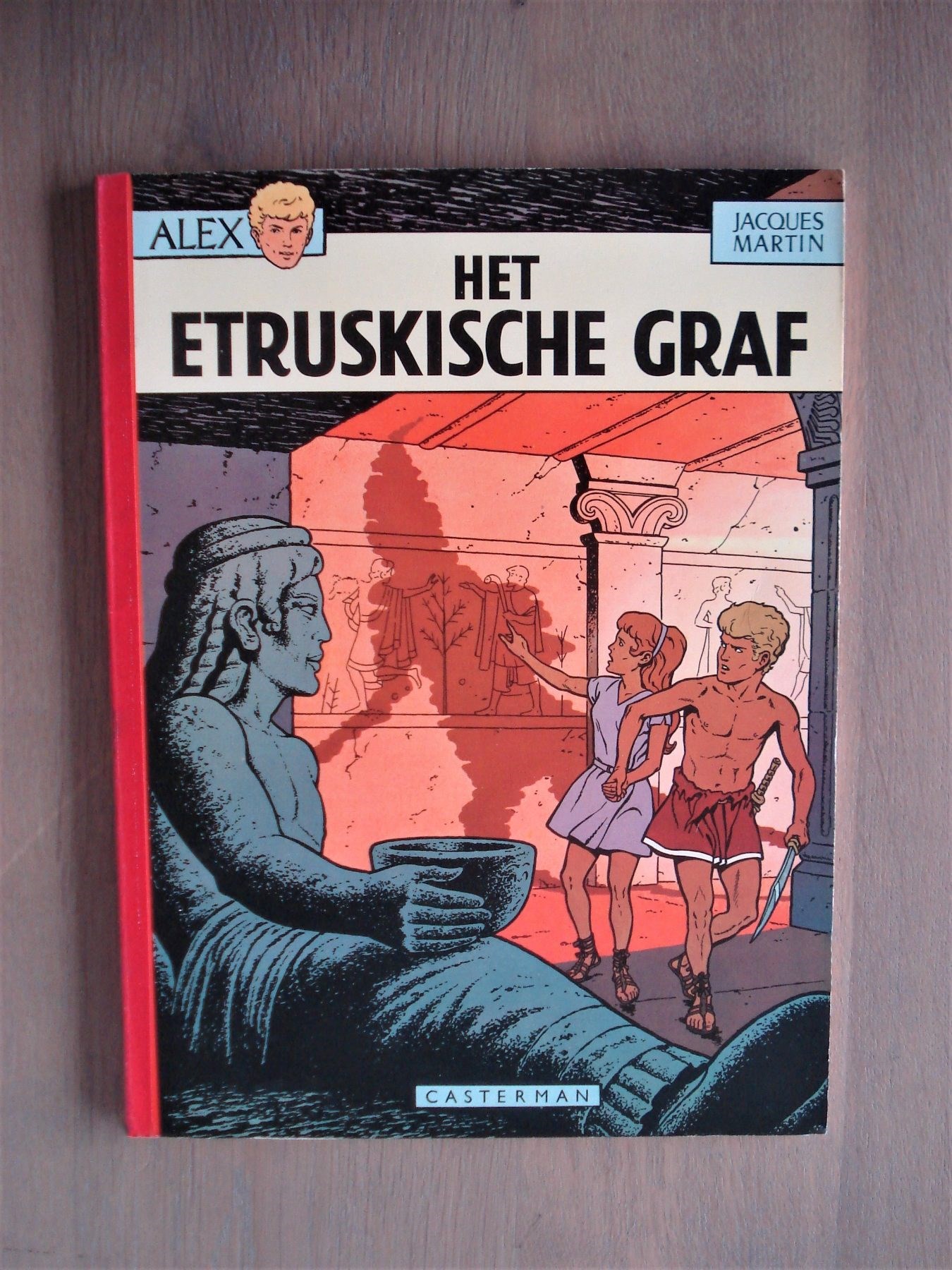 Alex - 8 - Het Etruskische graf (linnen rug) - SC - 1ste druk - 1969 - Jacques Martin - Casterman