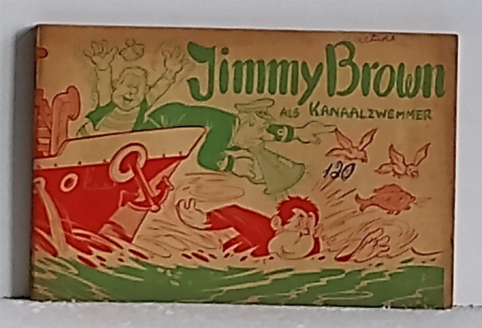 Jimmy Brown - Nr 5 - Jimmy Brown als kanaalzwemmer - eerste druk - 1955