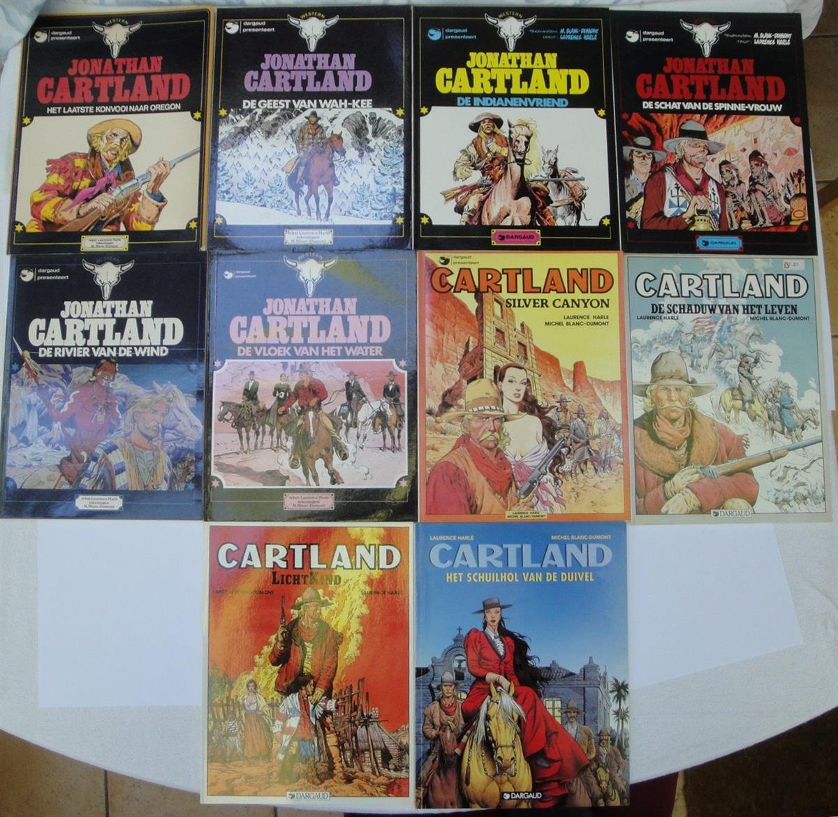 Jonathan Cartland - complete serie - 10xsc - eerste druk - 1976/1995