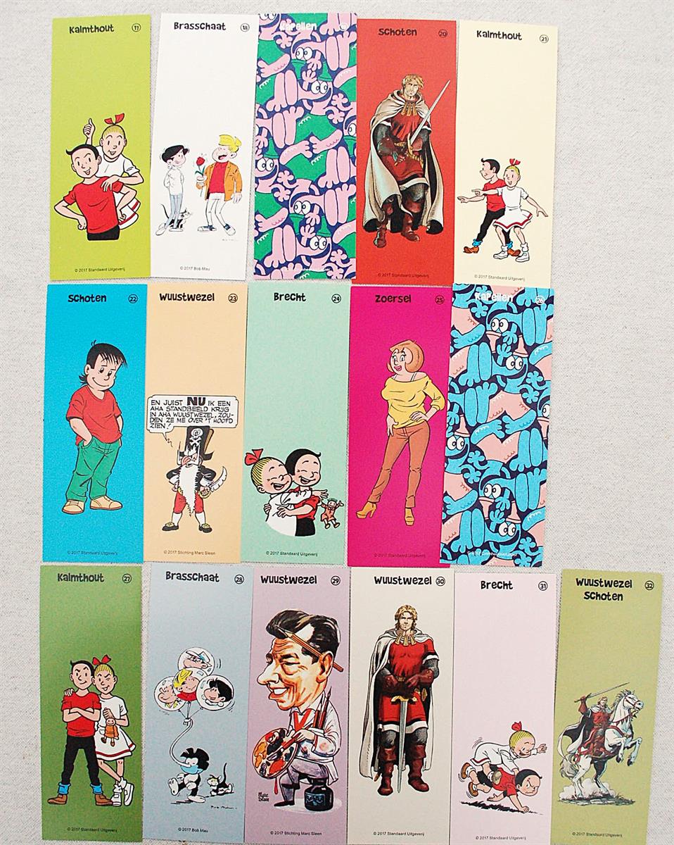 Striproute - 16 Boekenleggers strips-2017