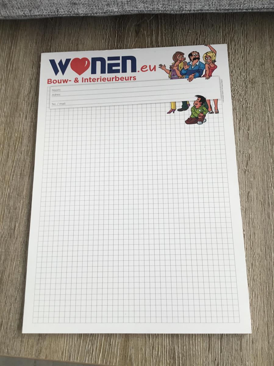 Kiekeboe - wonen A4 blocnote 2012