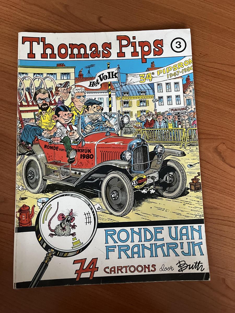 Thomas Pips - Nr 3 - De ronde van Frankrijk - 1ste druk 1989 - SC