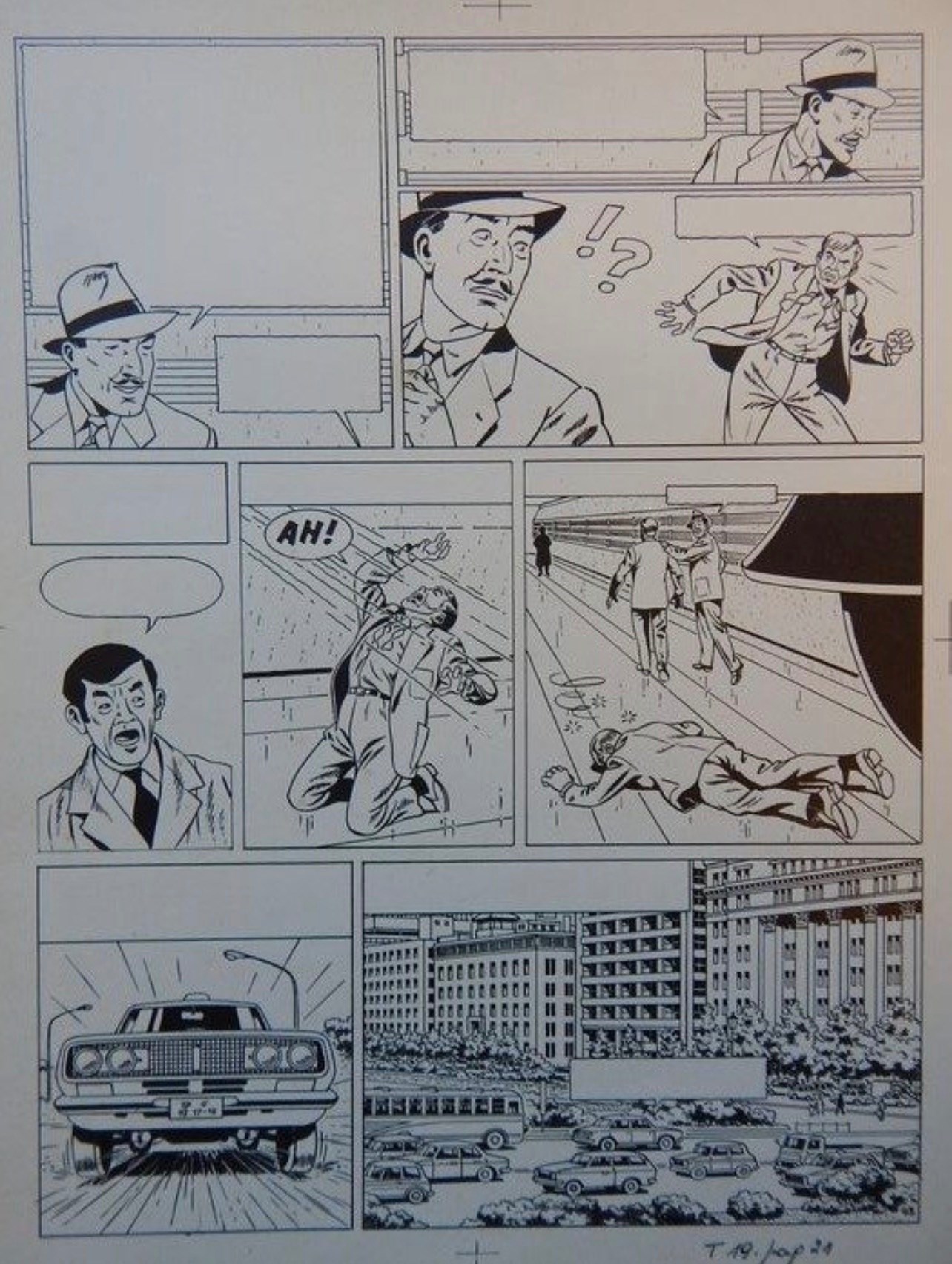 Blake en Mortimer - Professor Sato - proefdruk uit het archief van Lombard 1977