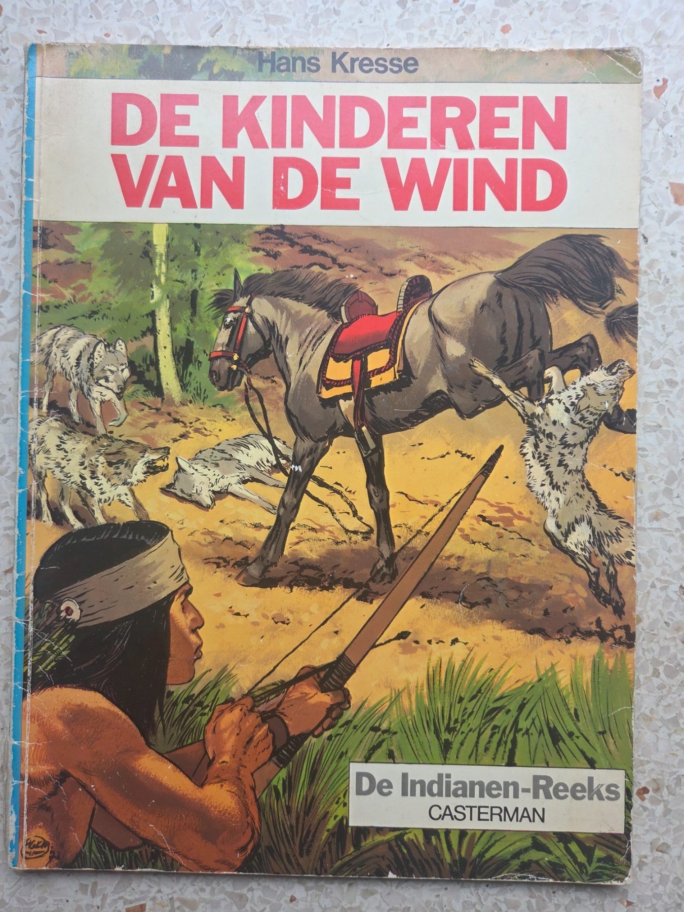 Indianen reeks- De kinderen van de wind-Kresse -Casterman-1edruk