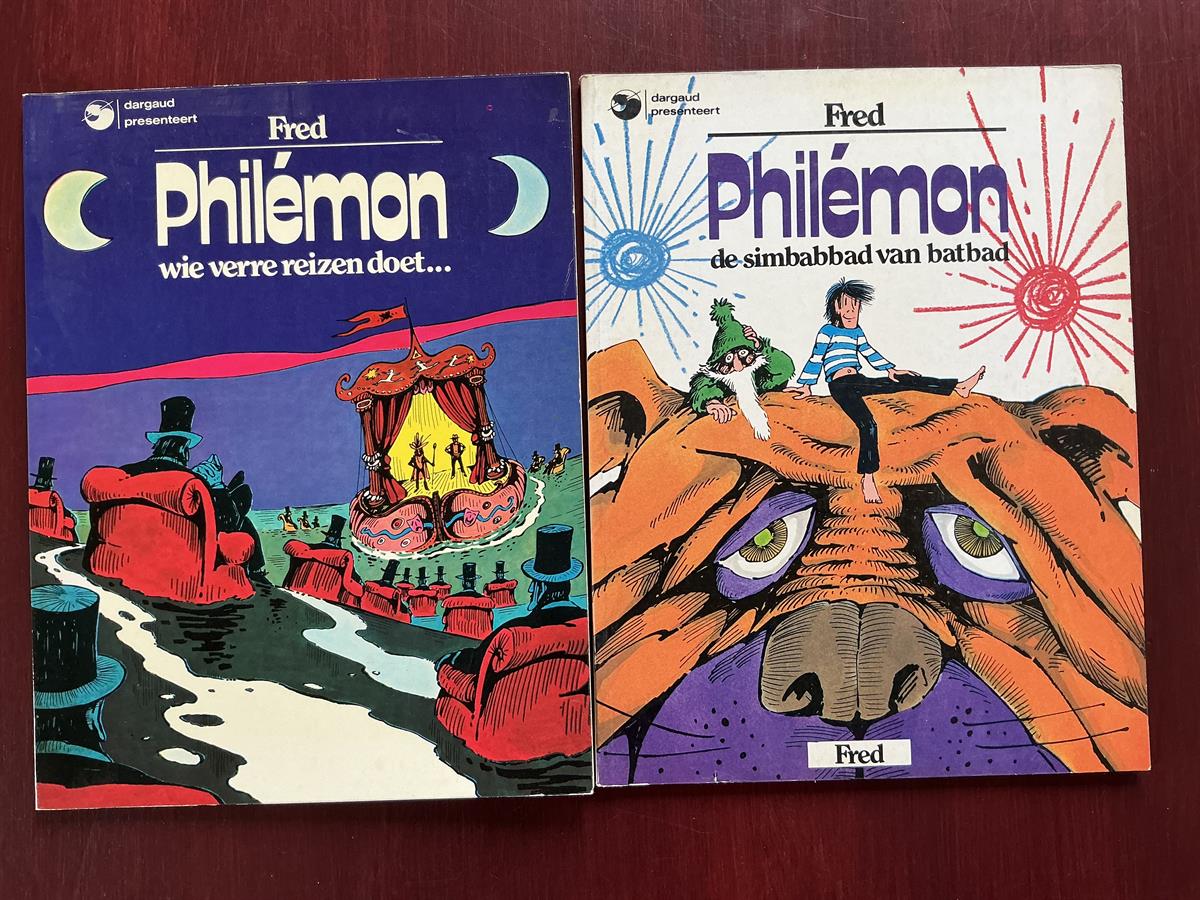 Philemon - 2 albums deel 4 en 5 - Dargaud Benelux Oberon - 1976