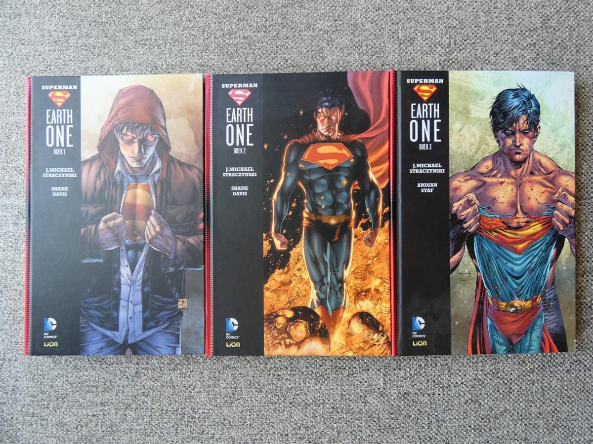 Superman earth one - RW uitgave - complete reeks nrs 1 t/m3 - HC - 1e druk (2013-2015)