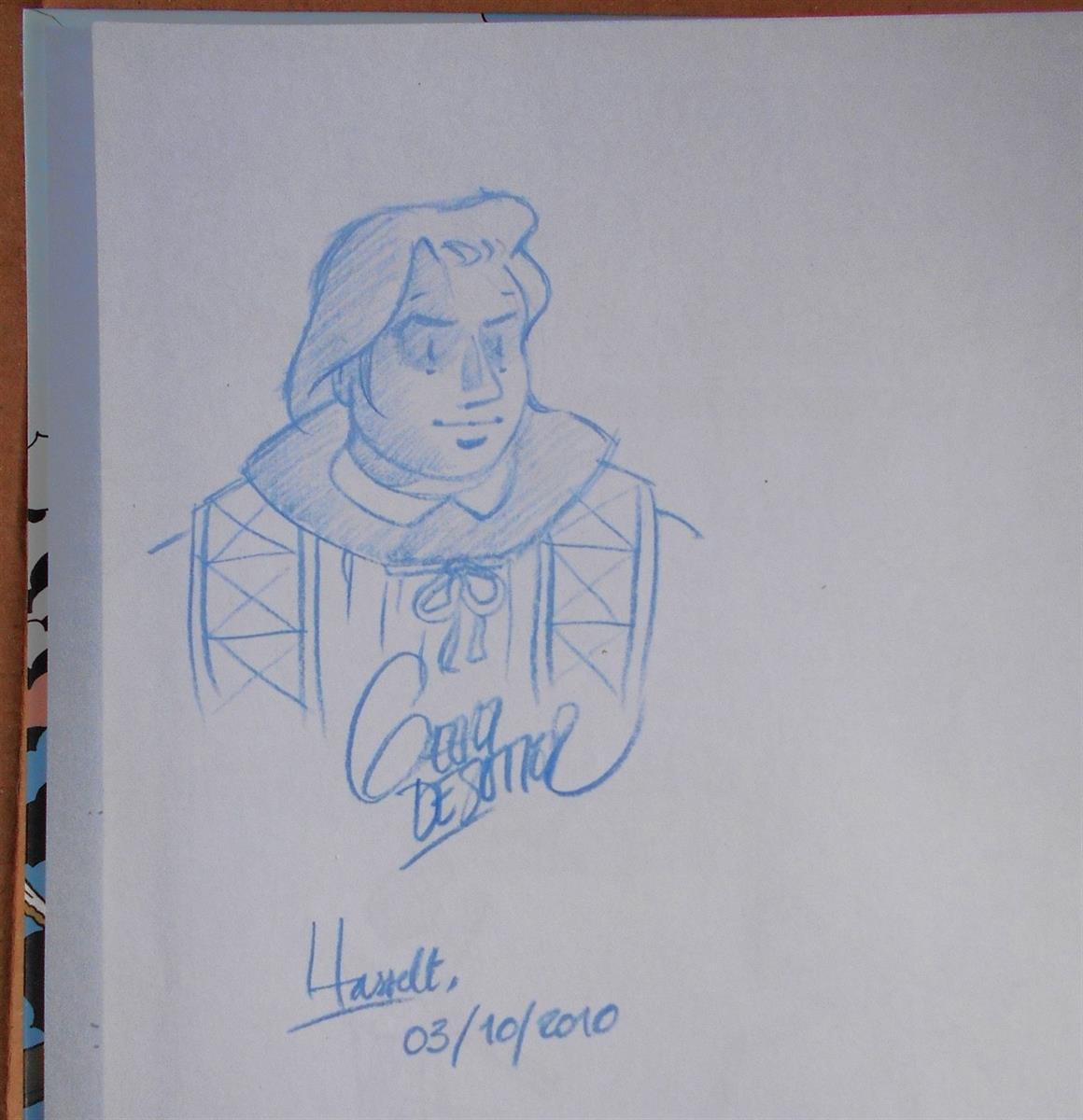 De tijdelijke dood - album met dédicace / fantekening, door Geert De Sutter - HC (2007)