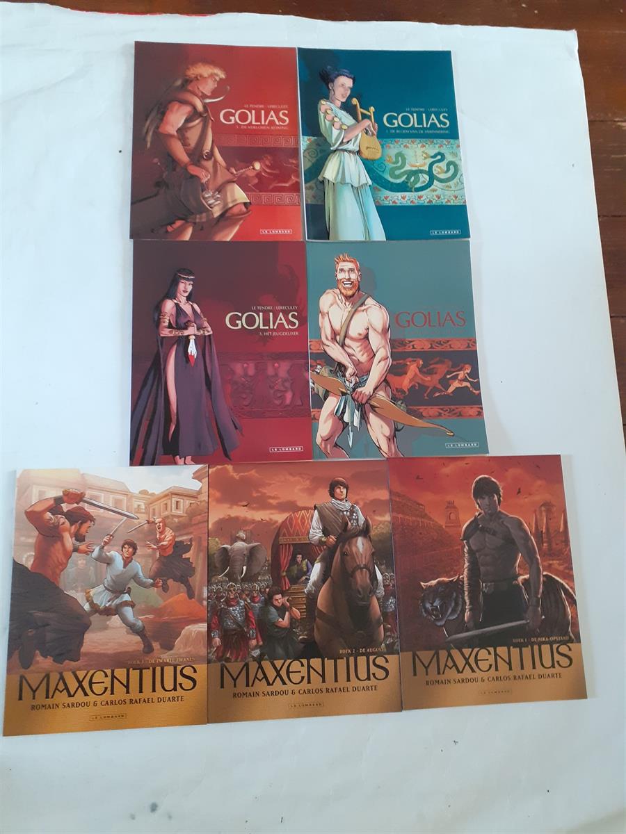 Golias en Maxentius - 2 complete reeksen - 7 albums - sc