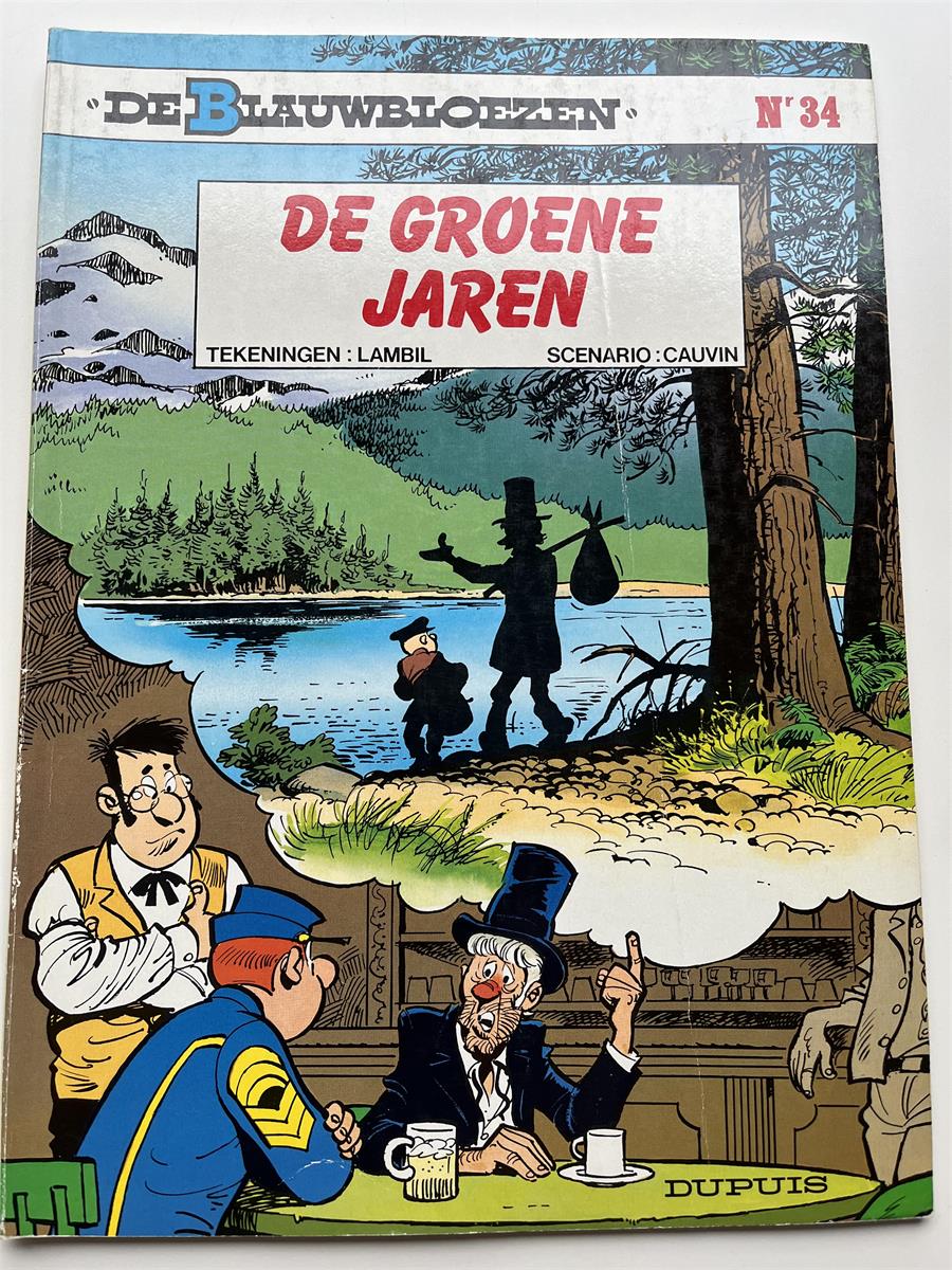 De blauwbloezen nr 34 - De groene jaren - Herdruk - SC