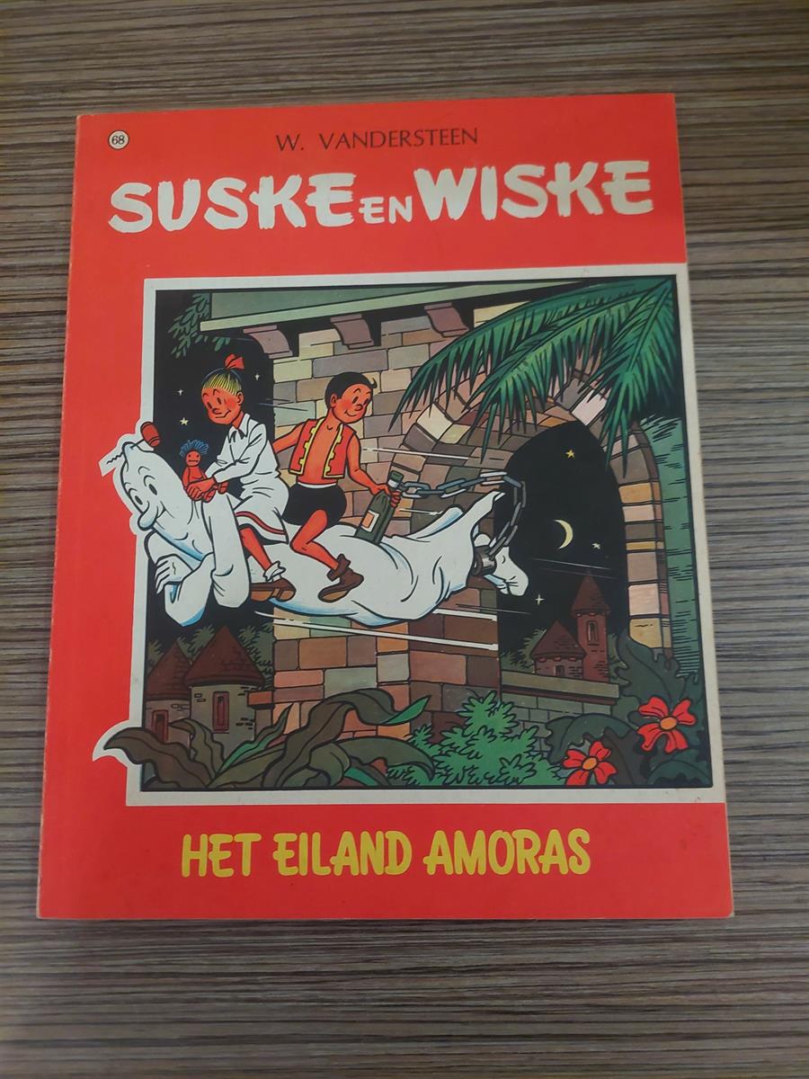 Suske en Wiske - Nr. 68 - Het eiland Amoras - Vandersteen - sc - 1e druk - Matte kaft - 1967