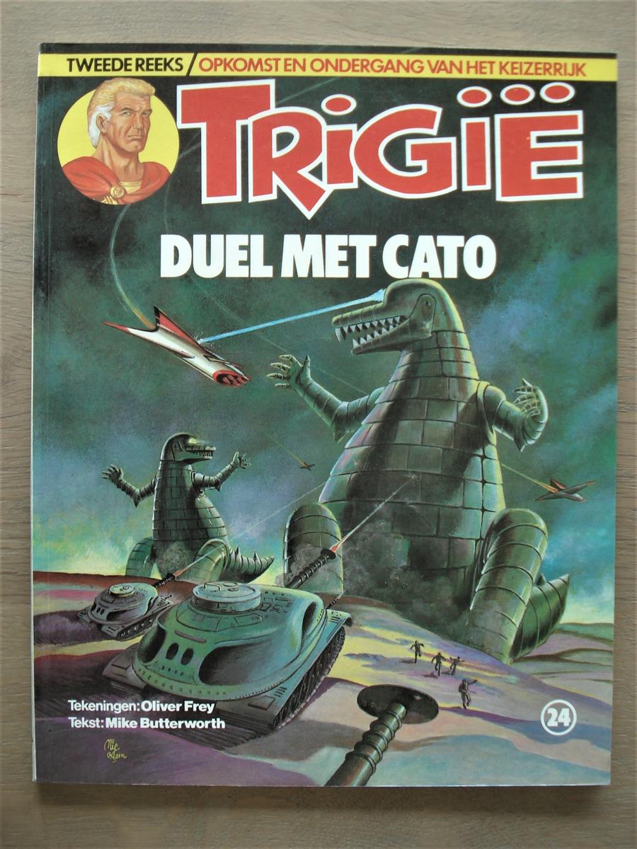 Trigië - 24 - Duel met Cato - 1ste druk - 1982 - SC - Oberon.