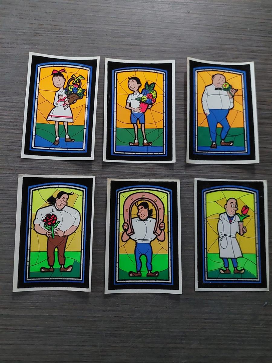 Suske en Wiske - 6 viltkaarten - Flock-Indus - 1962