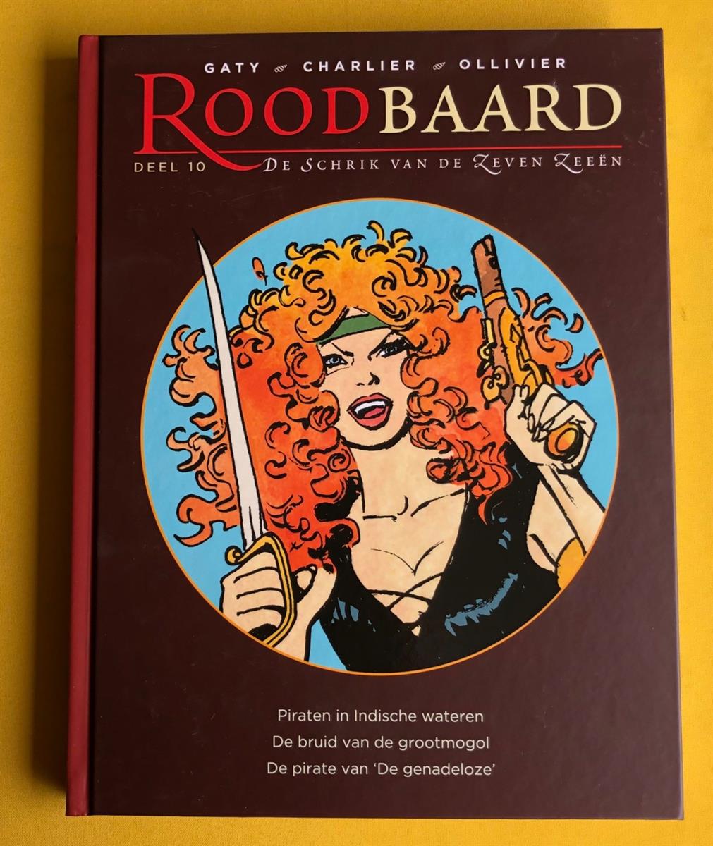 Roodbaard - 10 - Piraten in Indische wateren + De bruid van de grootmogol + De pirate van 'De Genadeloze' - HC -  Eerste druk  - 2017