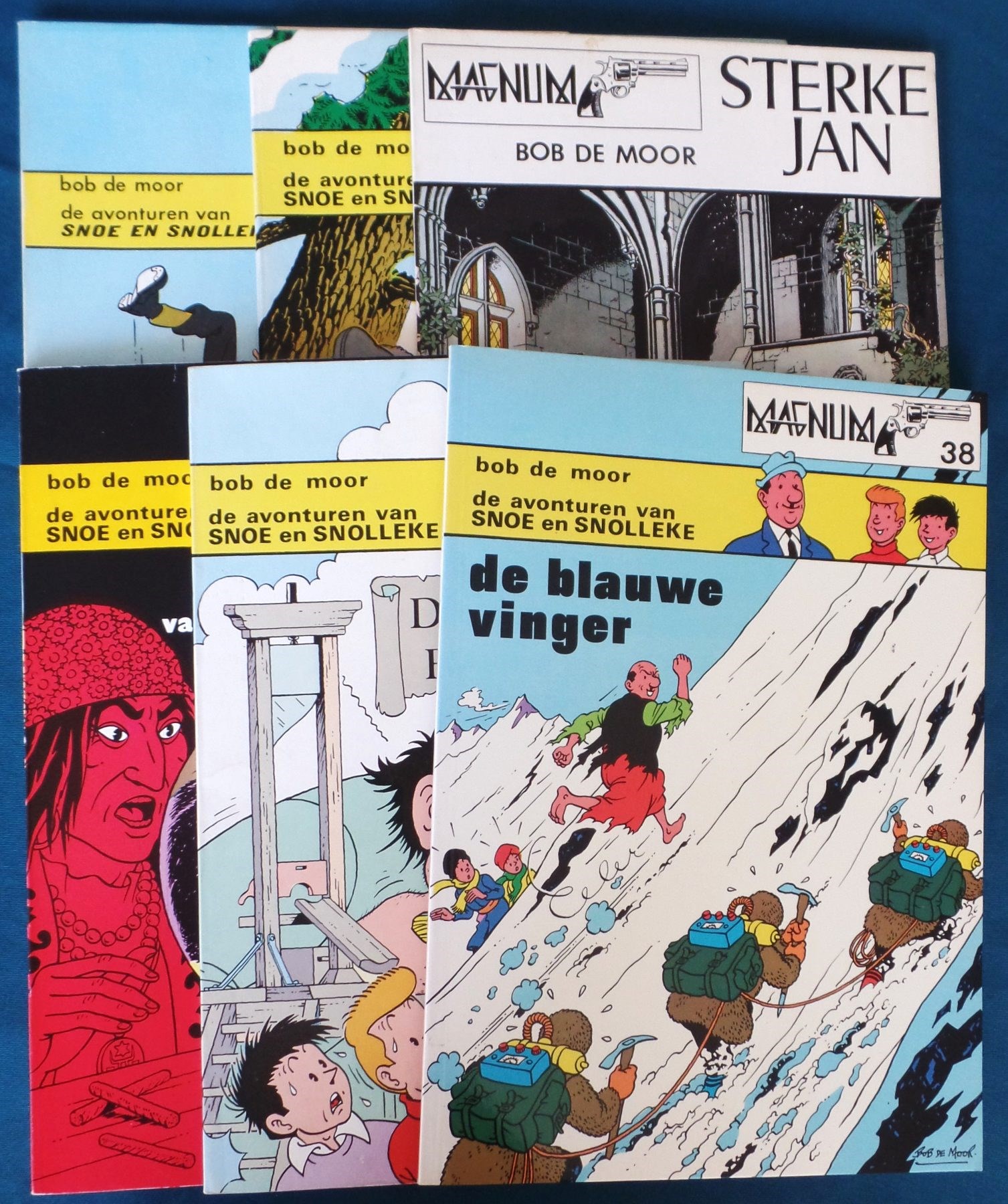 Magnum 2-3-9-19-29-38 - Bob De Moor - De avonturen van Snoe en Snolleke - 6 albums - sc - 1e druk
