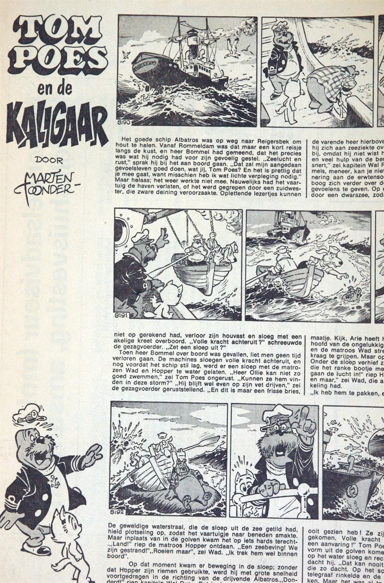 Tom Poes en de Kaligaar, Weekblad de Tijd, 1975 - compleet