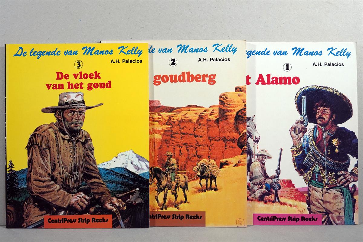 Manos Kelly, De legende van 3 delen compleet -sc- 1e druk, 1981