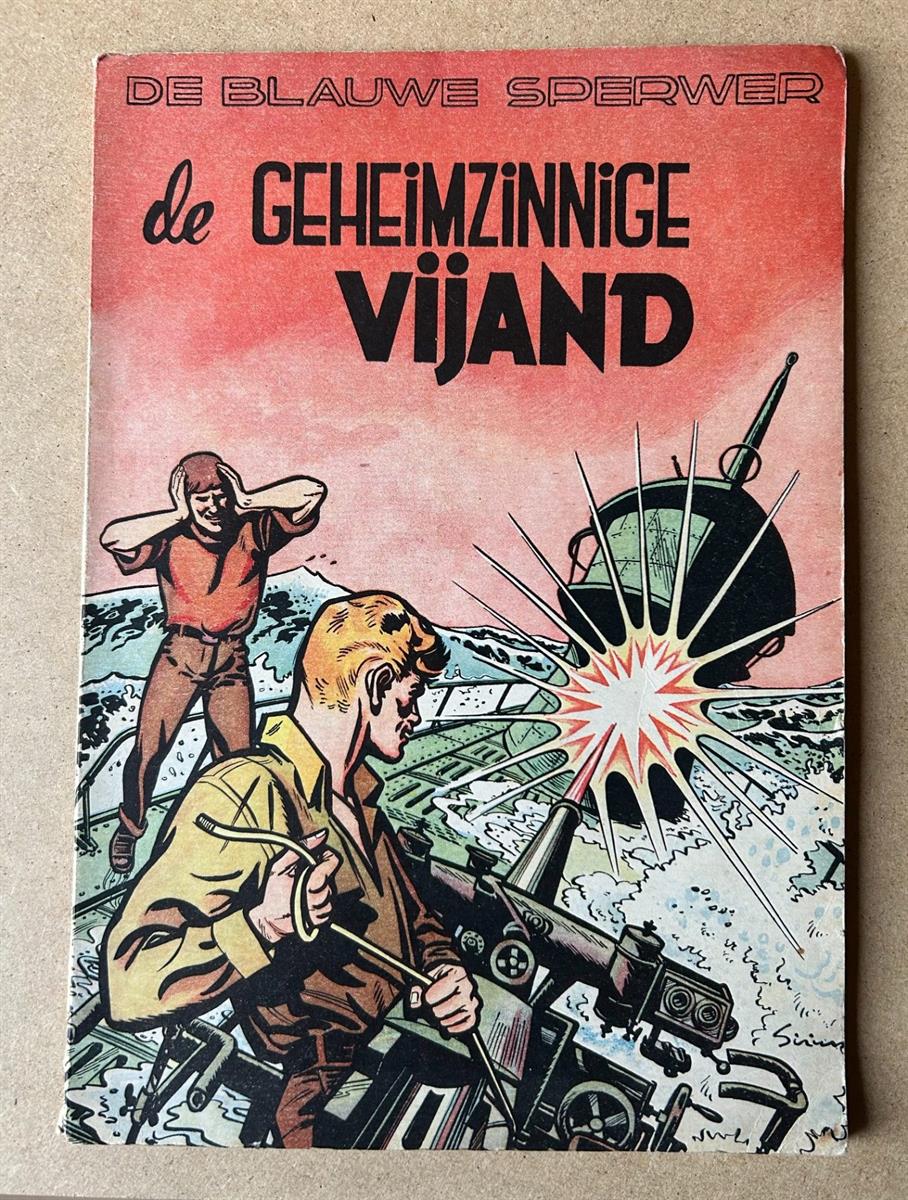 De Blauwe Sperwer - 4 - De geheimzinnige vijand - SC - 1e druk - 1952