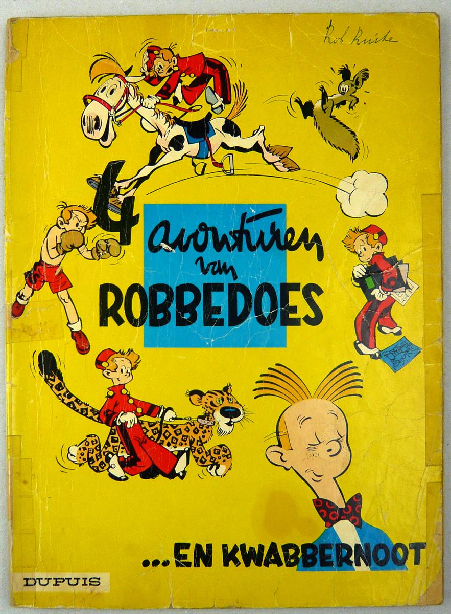 Robbedoes en kwabbernoot 1. 4 Avonturen van ... -sc- 1e druk, 1966