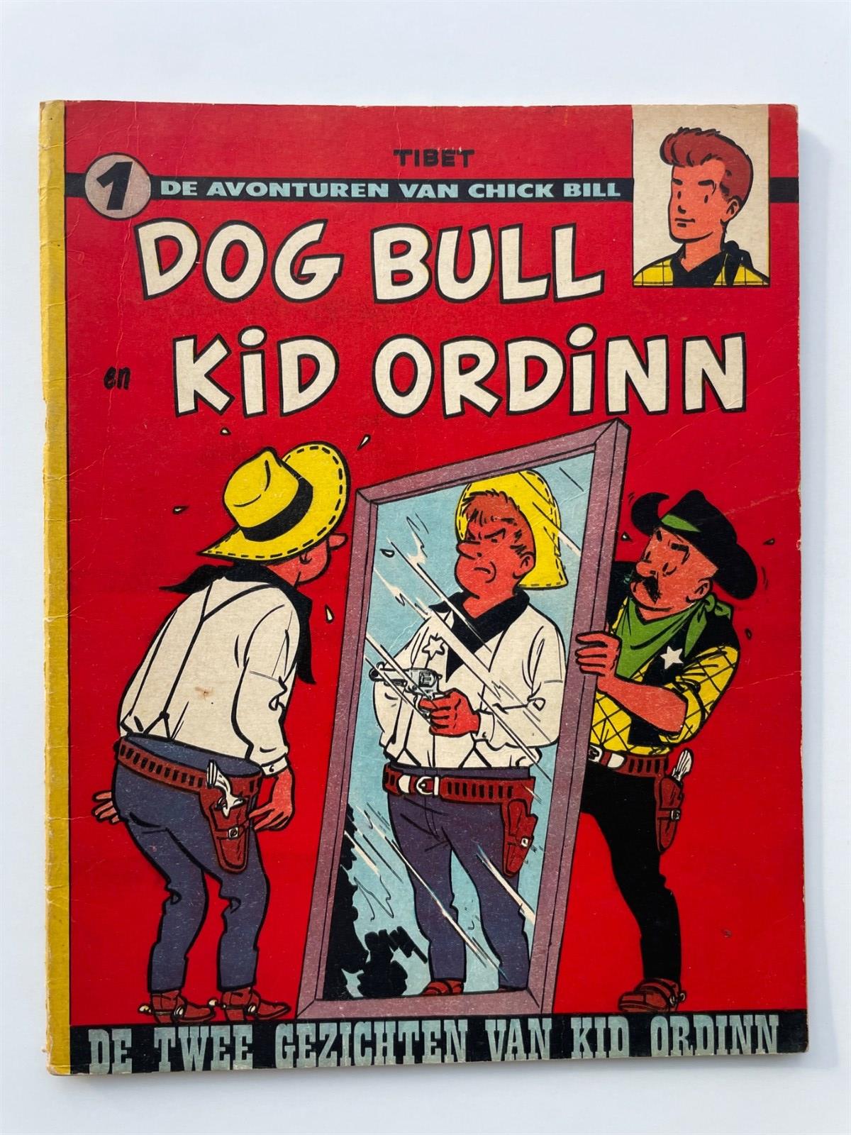 Chick Bill - 1 - De twee gezichten van Kid Ordinn - Softcover - Eerste druk - 1959
