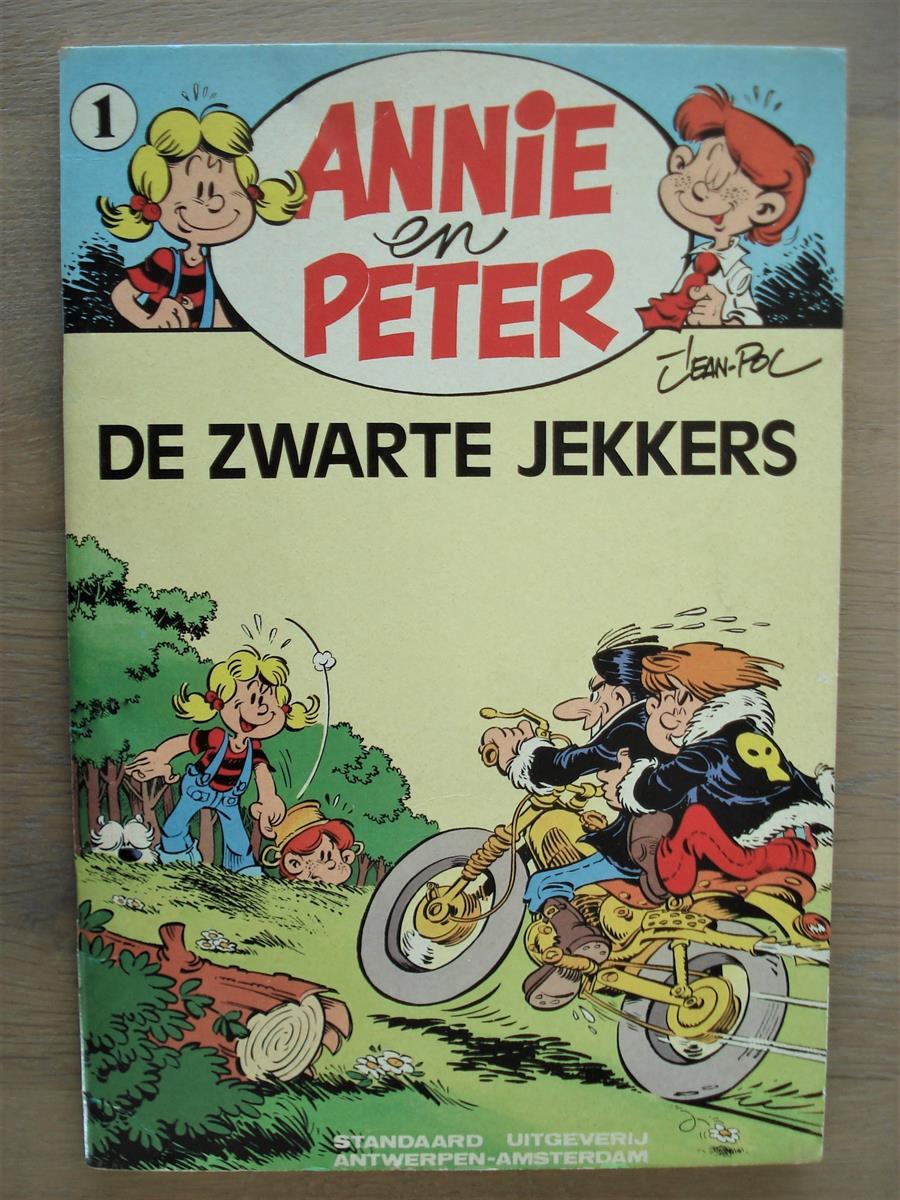 Annie en Peter - 1 - De zwarte jekkers - 1ste druk - 1981 - Jean-Pol - Standaard Uitgeverij