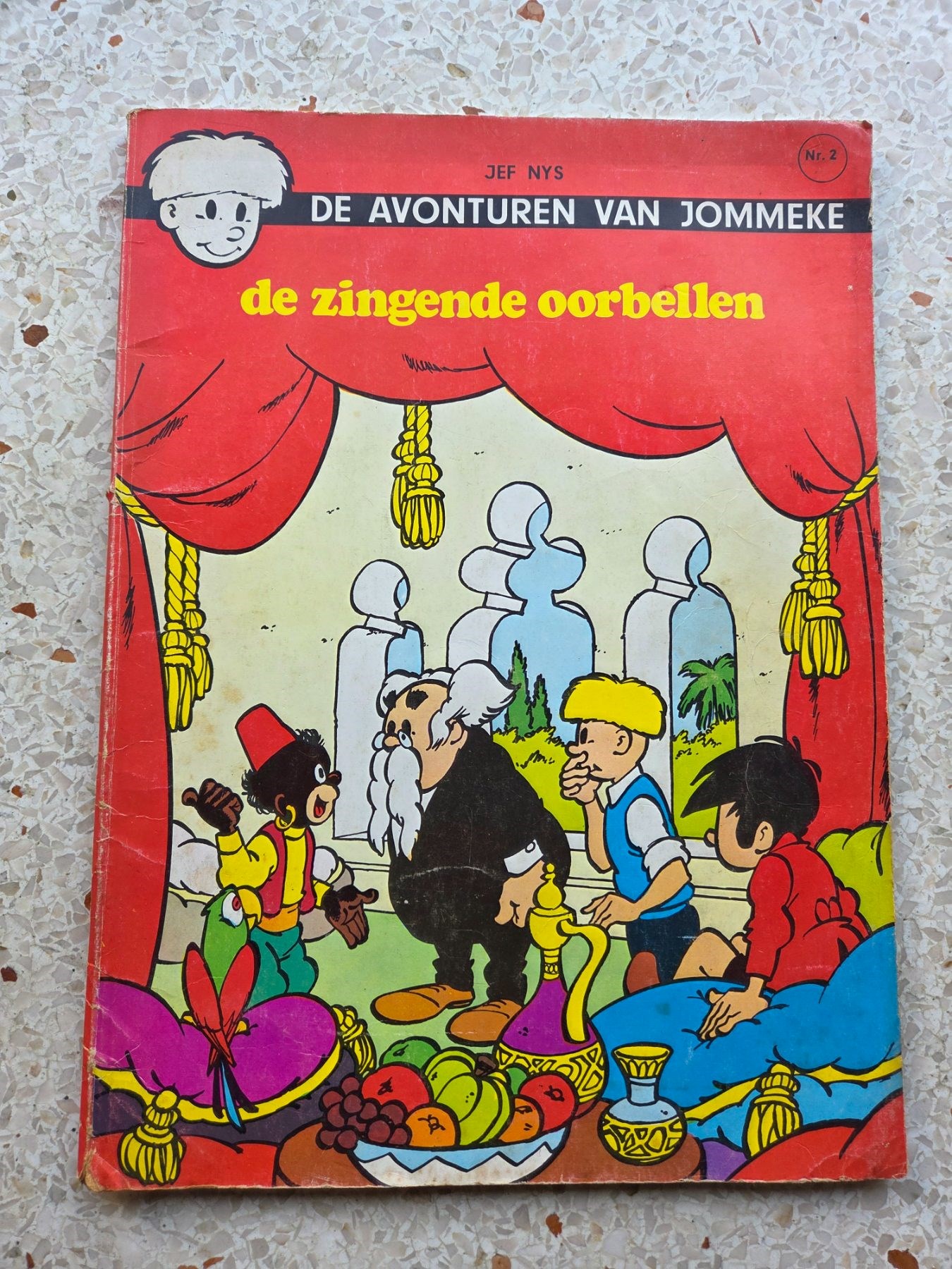 Jommeke-2-De zingende oorbel-Nyss-Unieboek--herdruk