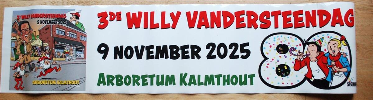 Suske en Wiske - Grote Sticker Willy Vandersteendag -80 jaar Suske en Wiske -2025