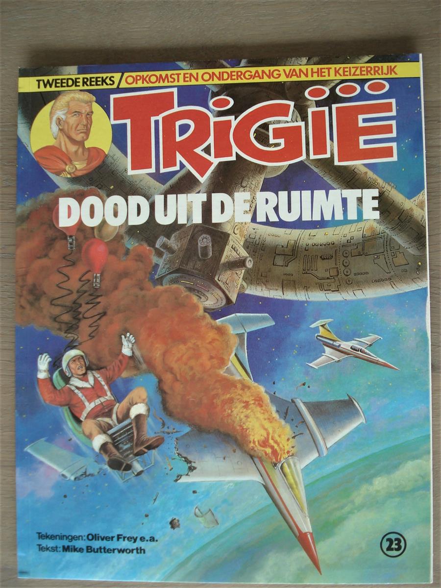 Trigië - 23 - Dood uit de ruimte - 1ste druk - 1982 - SC - Oberon.