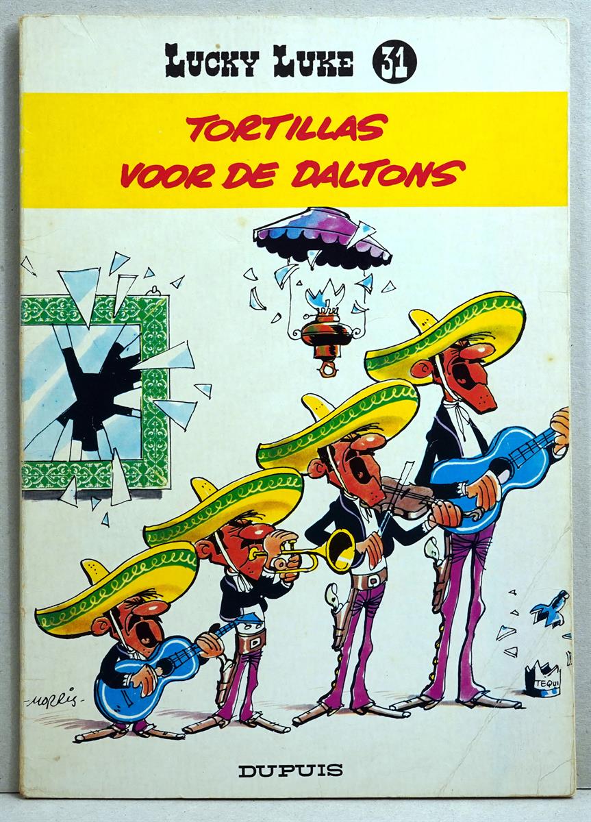 Lucky Luke. Dupuis nr. 31. Tortillas voor de daltons -sc- 2e druk 1968