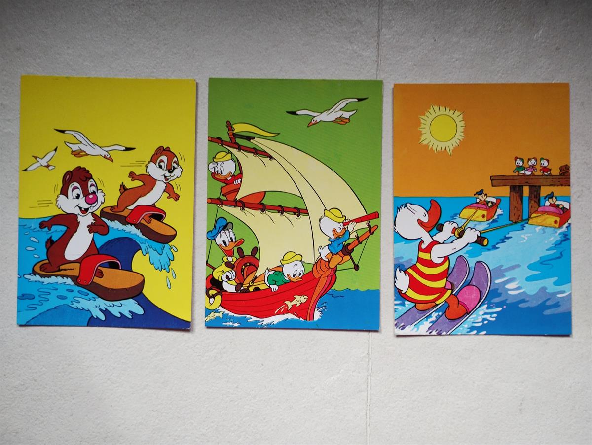 Walt Disney - postkaarten - Serie 130 - Nrs 2 + 3 + 4
