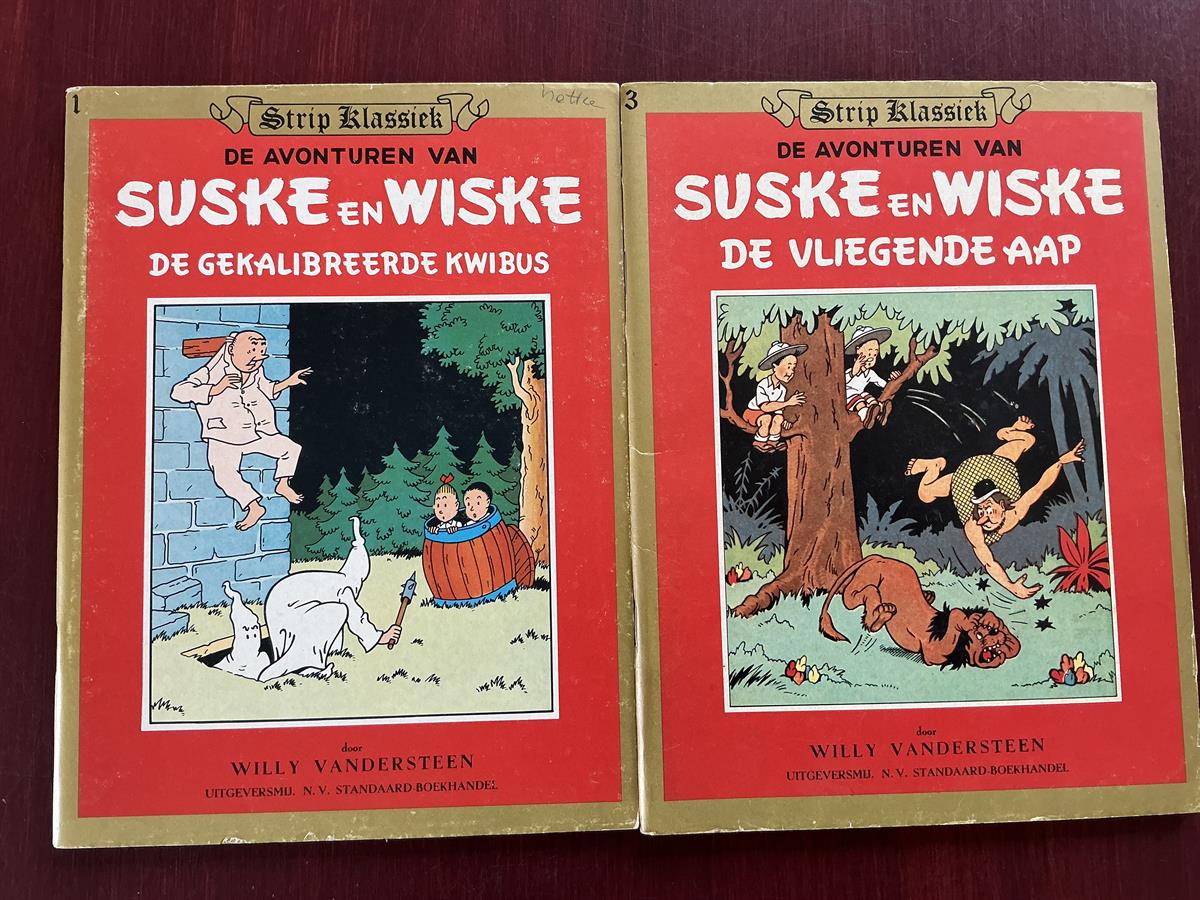 Suske en Wiske - serie 47 Strip klassiek - deel 1 en 3 - Standaard - 1981