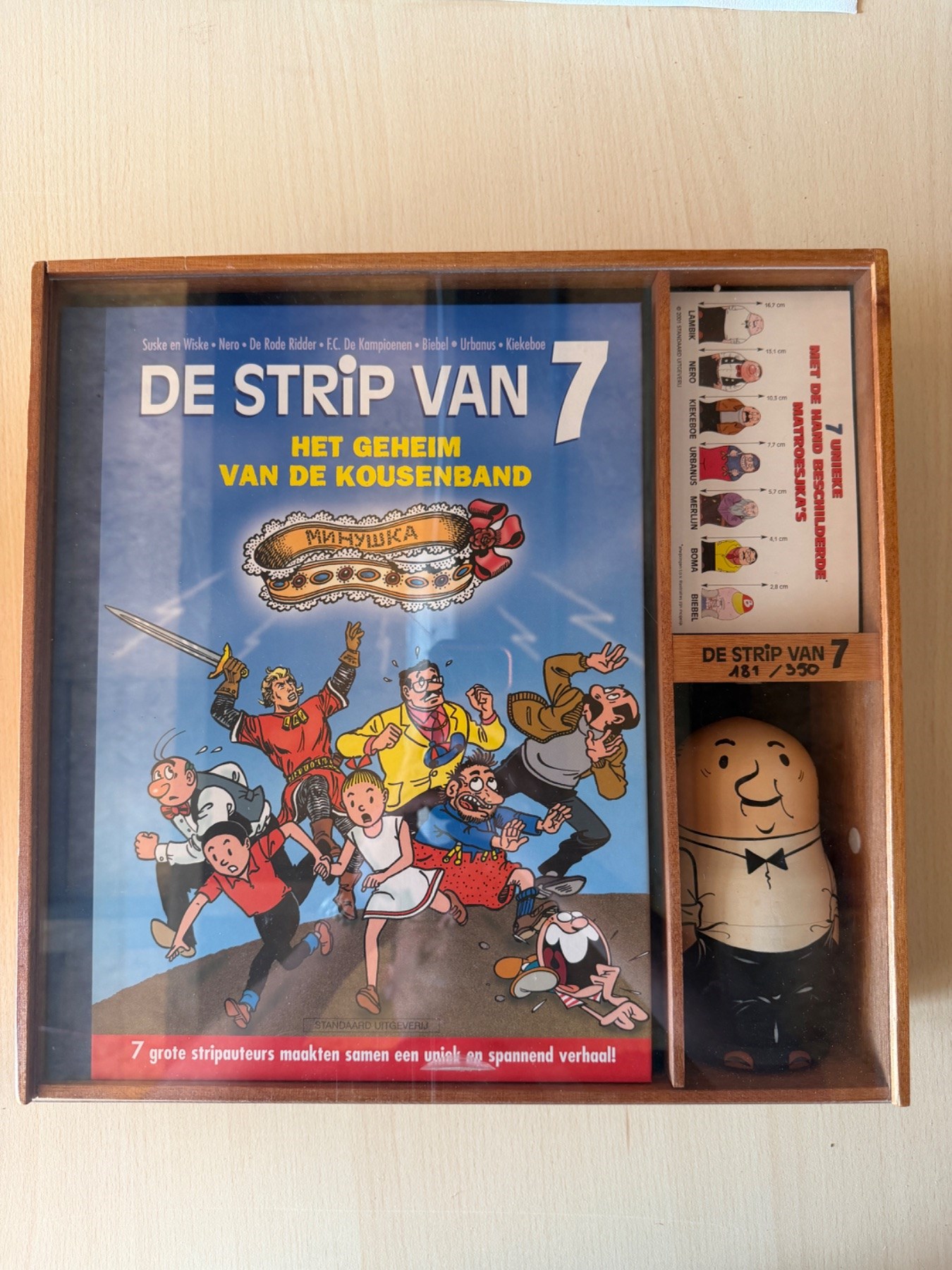 De strip van 7 - Het Geheim van de Kousenband - Luxe HC + box - 1e druk 2001 - opl. 150 ex