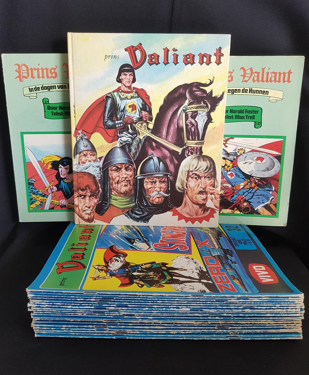 Prins Valiant - Deel 13 t/m 32 Vivo + Vivo hardcover + 2x Amsterdam Boek - 1e druk - (1966/1973)