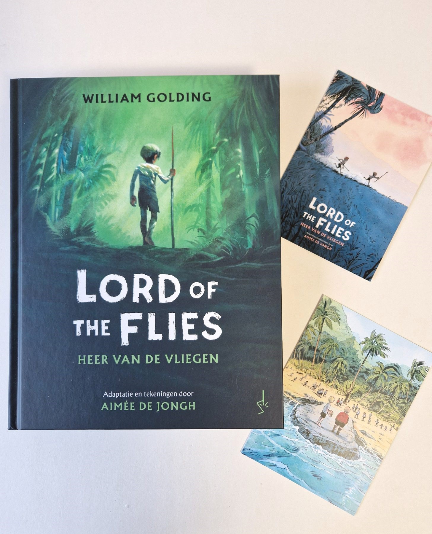 Lord of the Flies + 2 unieke postkaarten (A6 form.) - Nederlandstalige versie - Herdruk - Aimée de Jongh - hc - 2024