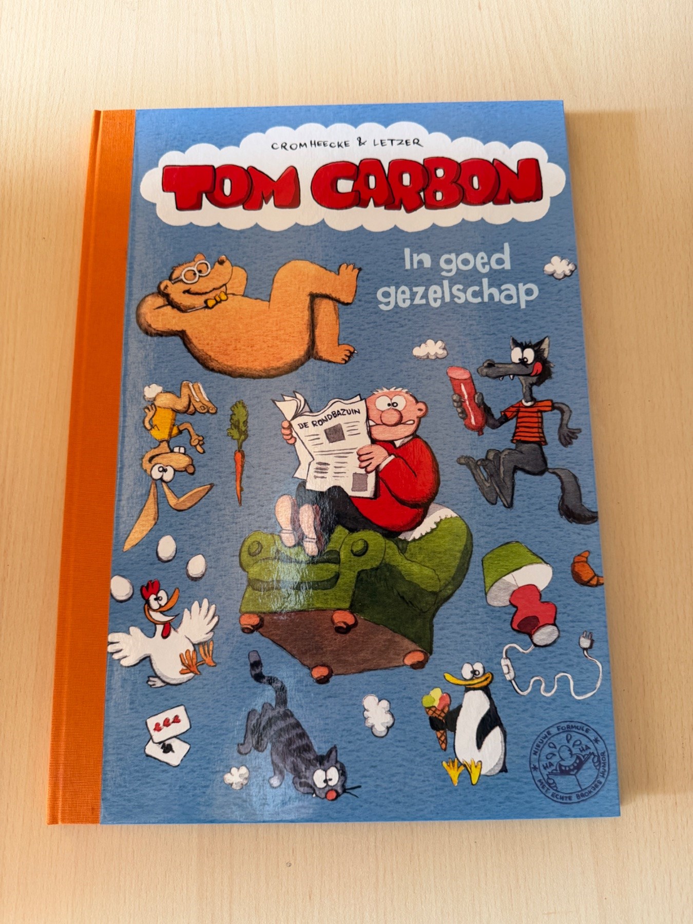 Tom Carbon - "In goed gezelschap" - Luxe HC - Met originele pagina - 2010